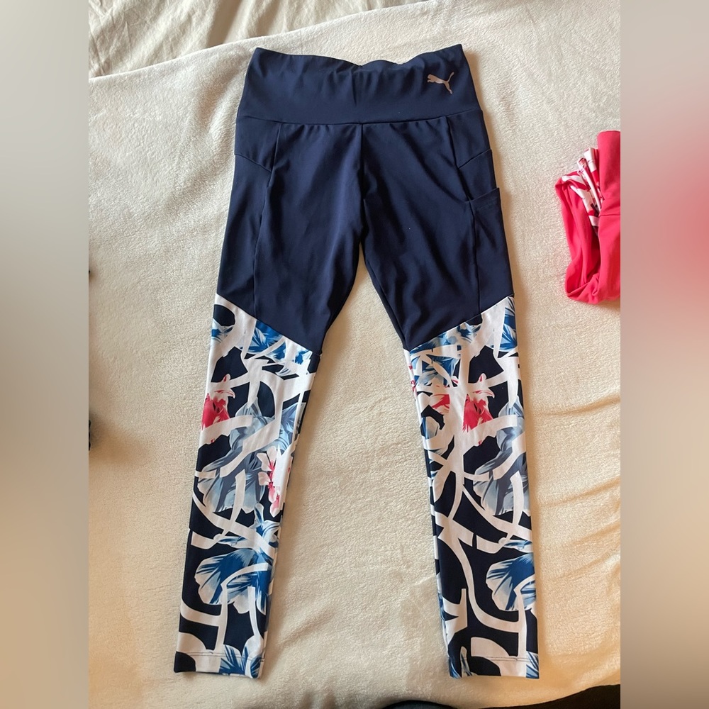 Full length high waisted Puma workout / yoga pants